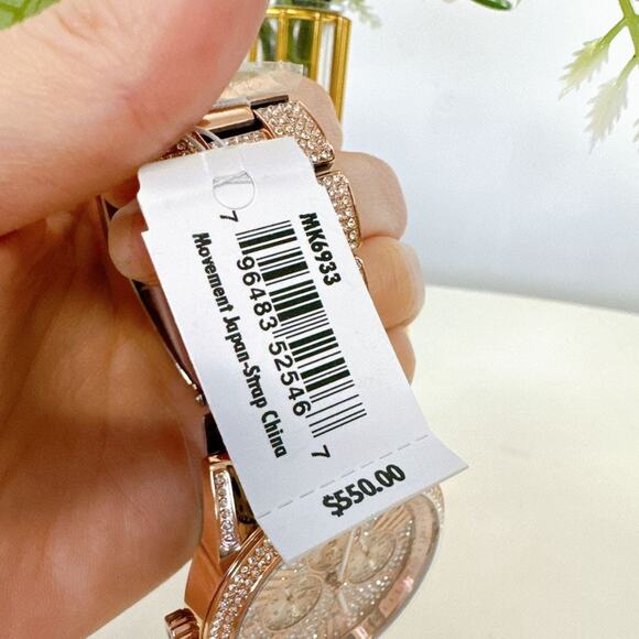 Michael Kors MK6933 Bradshaw Rose Gold Extreme Gliz Watch - Picture 7 of 7